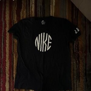 Nike Black Short Sleeve Tee with Circular Logo